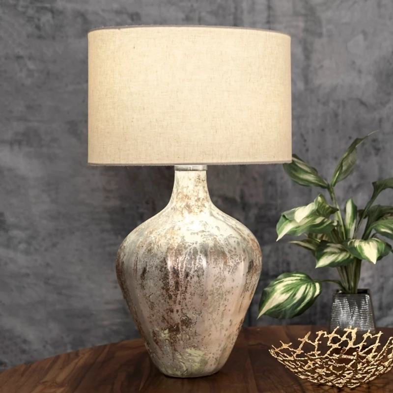 Porcini Mottled Glass Table Lamp