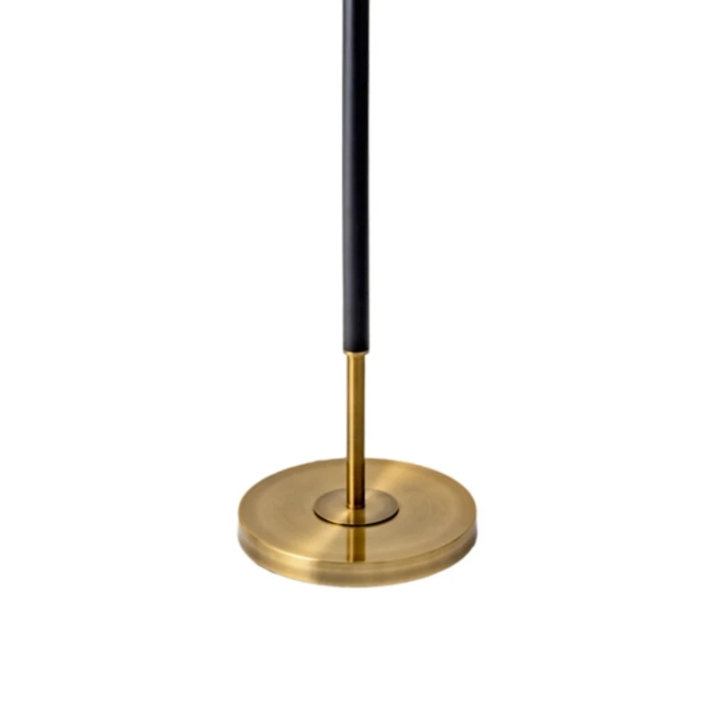 Gold and Black Simple Stem Floor Lamp