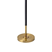 Gold and Black Simple Stem Floor Lamp