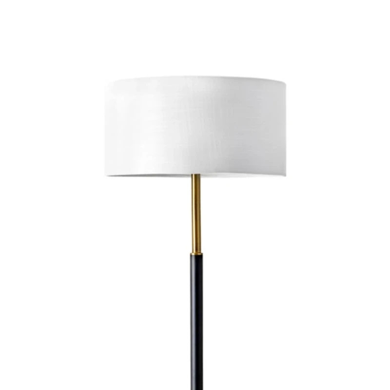 Gold and Black Simple Stem Floor Lamp