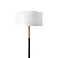 Gold and Black Simple Stem Floor Lamp