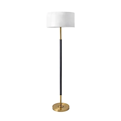Gold and Black Simple Stem Floor Lamp