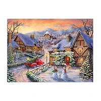 Bringing Home the Tree Canvas Art Print