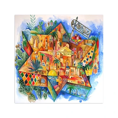 Bright Purim Canvas Art Print