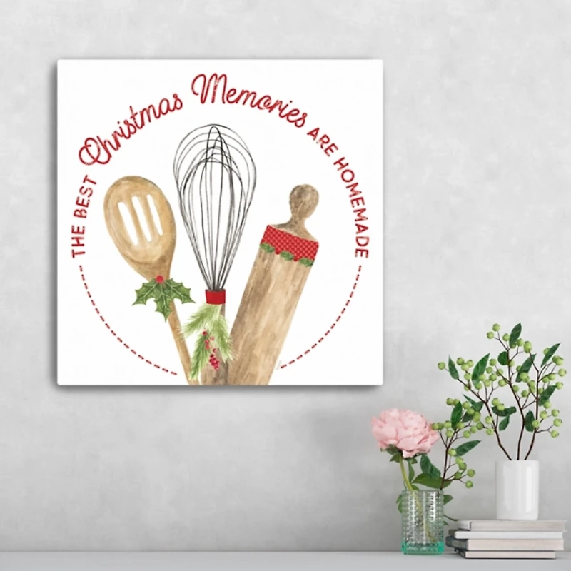 Homemade Christmas Memories Canvas Art Print
