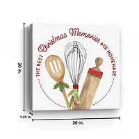 Homemade Christmas Memories Canvas Art Print
