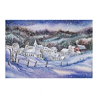Winter Wonderland Village Canvas Art Print
