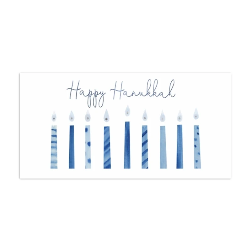 Nine Candles of Hanukkah Canvas Art Print