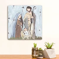 Rustic Nativity Canvas Art Print