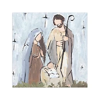 Rustic Nativity Canvas Art Print