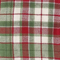 Red Green White Plaid Christmas Throw Blanket