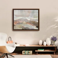Distant Canyon Framed Canvas Art Print