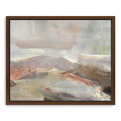 Distant Canyon Framed Canvas Art Print