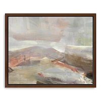 Distant Canyon Framed Canvas Art Print