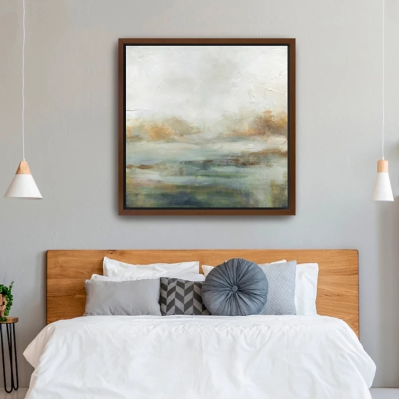 A Quiet Place Framed Canvas Art Print