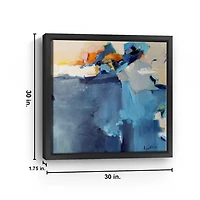 Dizzy at the Edge Framed Canvas Art Print