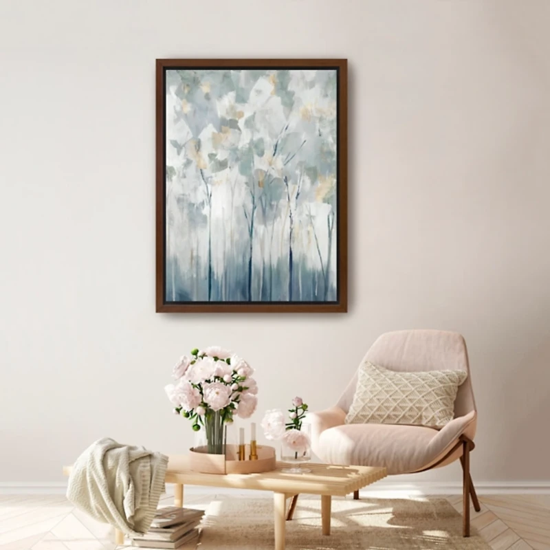 Blue Forest Adventure I Framed Canvas Art Print