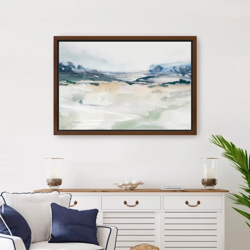 Gleaming Basin Framed Canvas Art Print