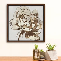 Golden Blossom I Framed Canvas Art Print
