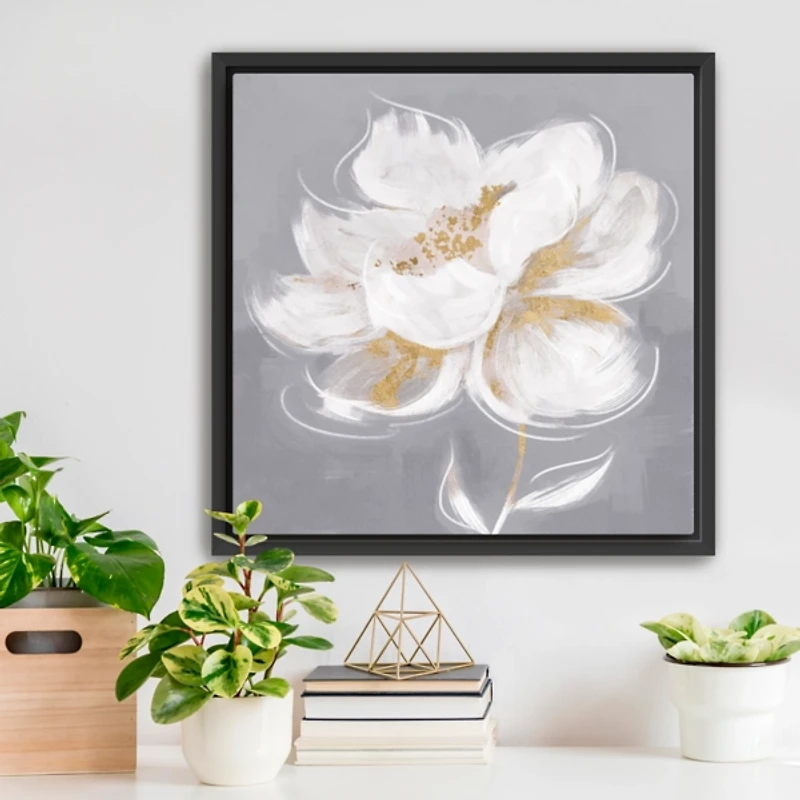 Devine Bloom Framed Canvas Art Print