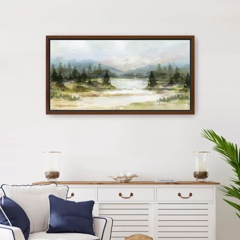 River View Framed Canvas Art Print, 22x42