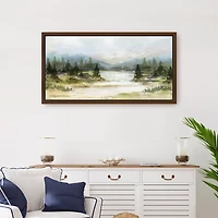 River View Framed Canvas Art Print, 22x42