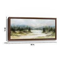 River View Framed Canvas Art Print, 22x42