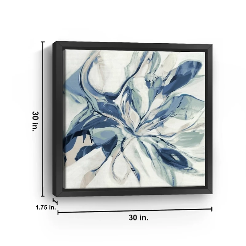 Blue Halcyon Framed Canvas Art Print