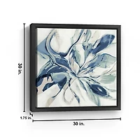 Blue Halcyon Framed Canvas Art Print