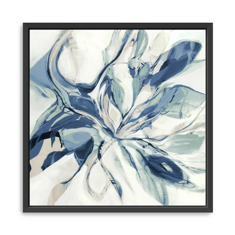 Blue Halcyon Framed Canvas Art Print