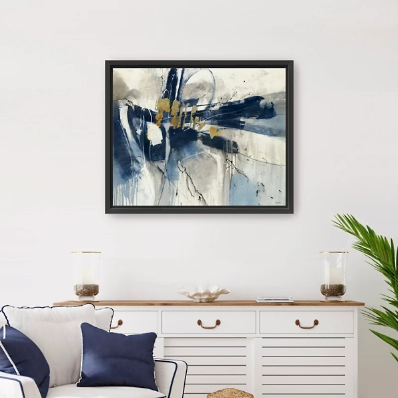 The Weaver Framed Canvas Art Print