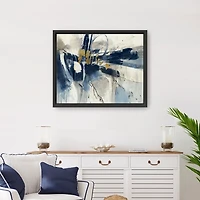 The Weaver Framed Canvas Art Print