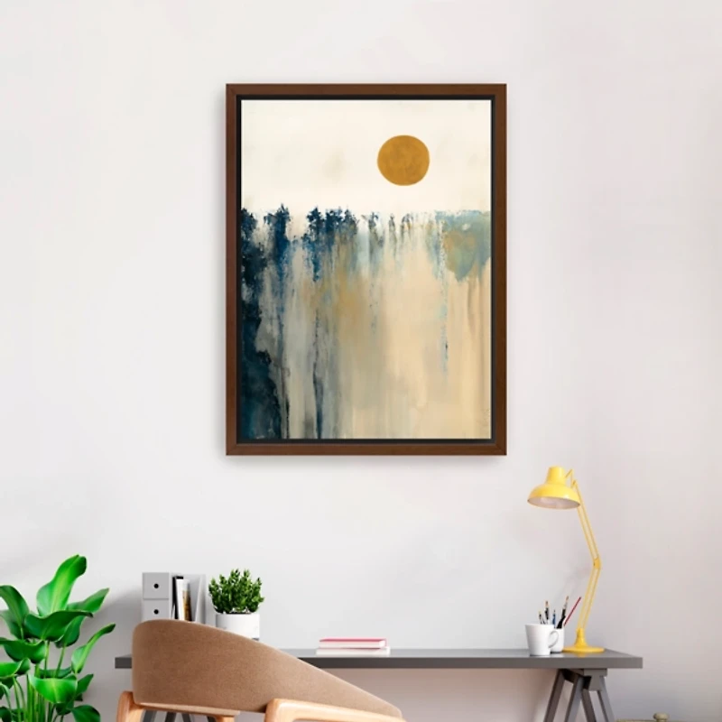 Equilibrium Framed Canvas Art Print