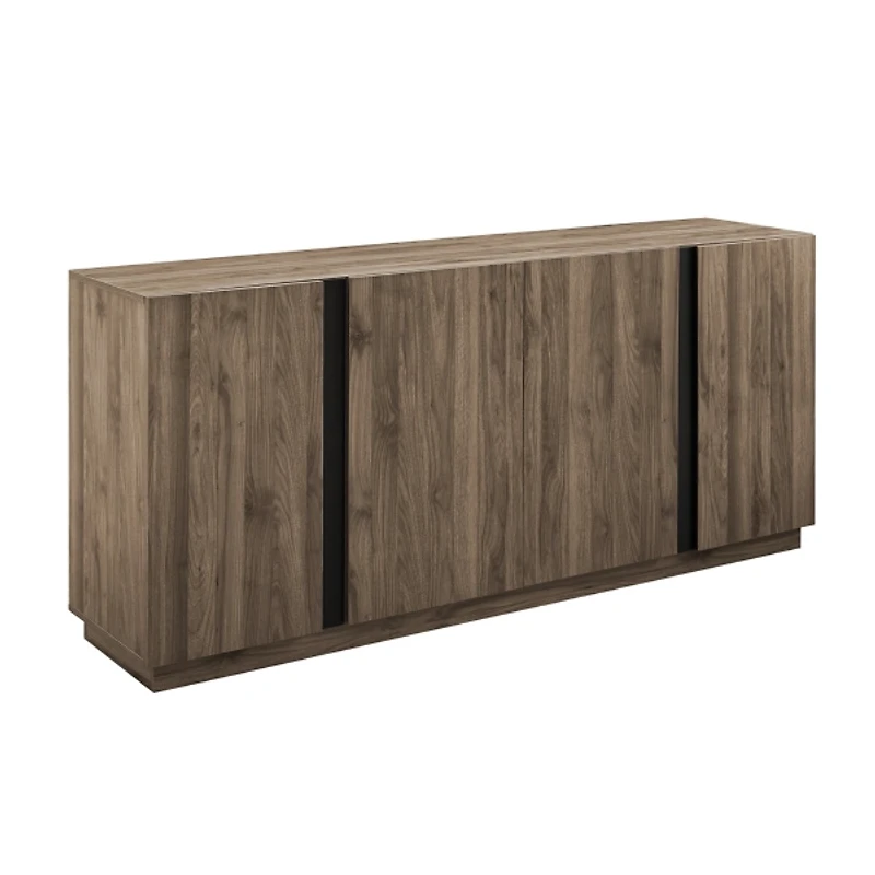 Gray Brown Modern 2-Door Sideboard