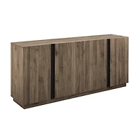 Gray Brown Modern 2-Door Sideboard