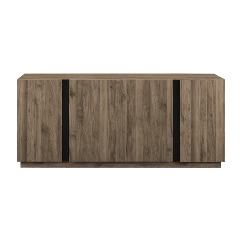 Gray Brown Modern 2-Door Sideboard