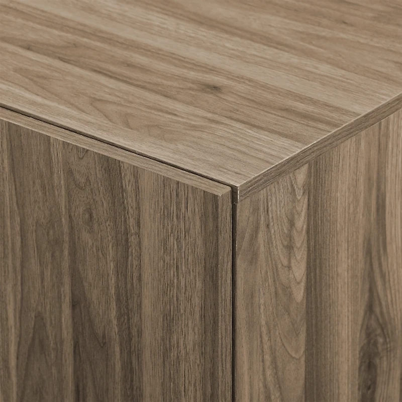 Gray Brown Modern 2-Door Sideboard