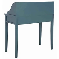 Blue Wood 5-Drawers Desk