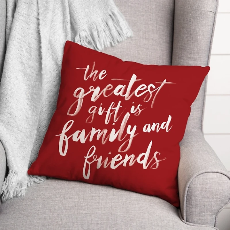 The Greatest Gift Christmas Throw Pillow