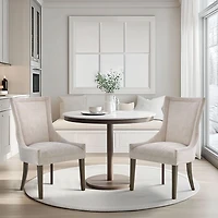 Ivory Madison Park Ultra Dining Chairs, Set of 2