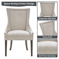Ivory Madison Park Ultra Dining Chairs, Set of 2