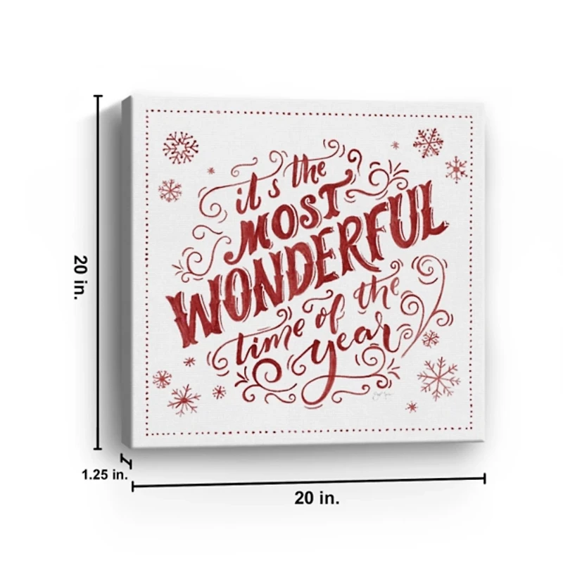 Most Wonderful Time Christmas Wall Plaque