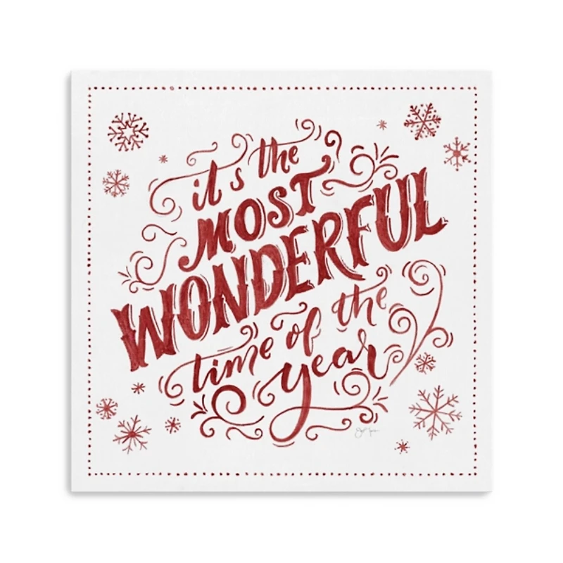 Most Wonderful Time Christmas Wall Plaque