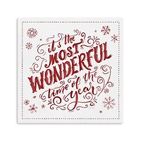 Most Wonderful Time Christmas Wall Plaque