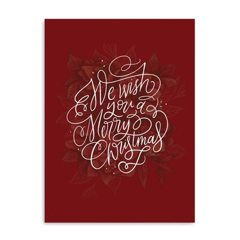 Red Wish Merry Christmas Wall Plaque