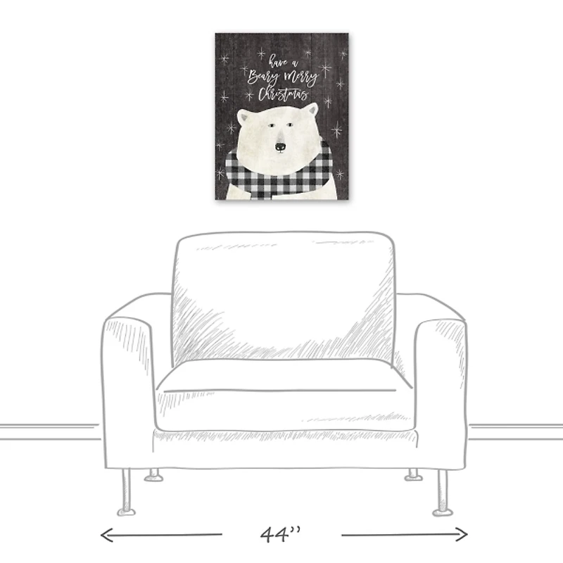 Have a Beary Merry Christmas Canvas Art Print