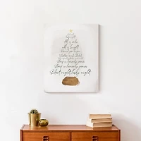 Silent Night Tree Canvas Art Print