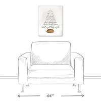 Silent Night Tree Canvas Art Print