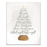 Silent Night Tree Canvas Art Print