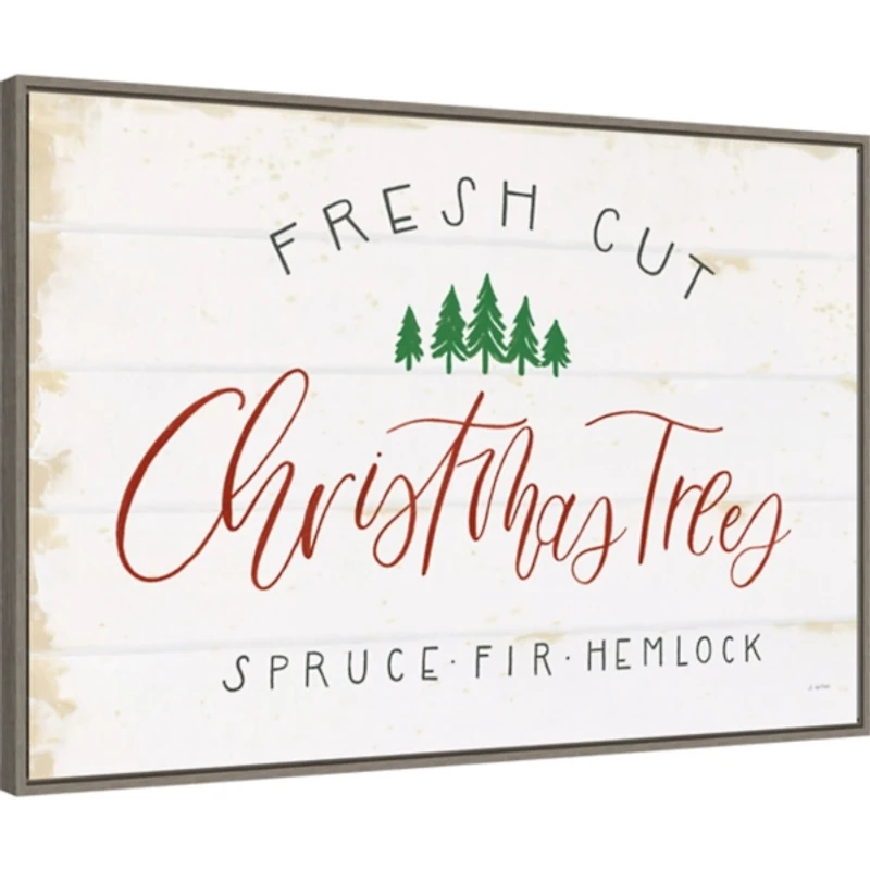 Fresh Cut Trees Framed Canvas Print